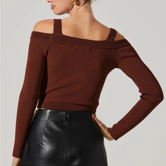 ASTR THE LABEL PACEY RIBBER COLOR SWEATER NWT - Picture 5 of 6